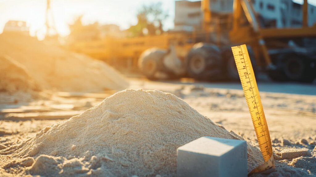 Les proprietes du sable de construction : poids, densite et utilisation pratique